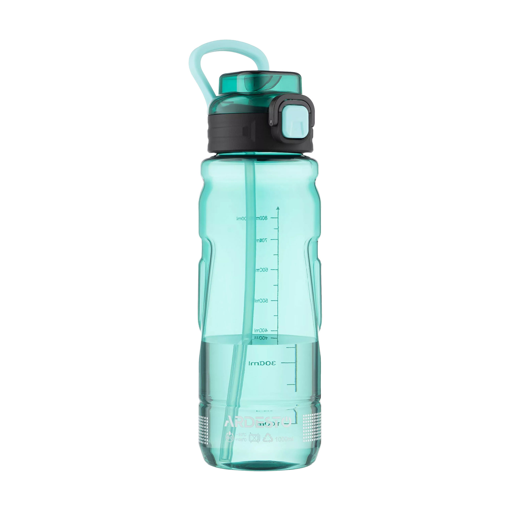 Пляшка для води Ardesto Sport пластикова, зелена, 1 л (AR2210EB)